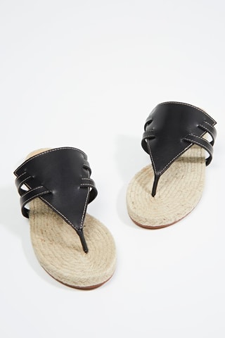 Mules em couro Piara - Preto