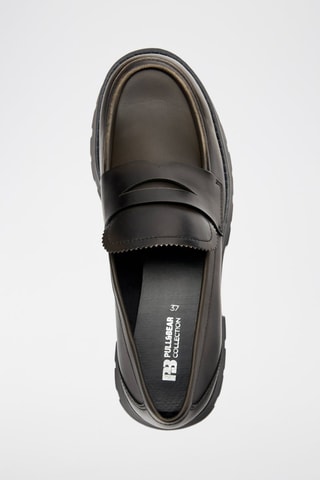 Mocassins com plataforma - Antracite