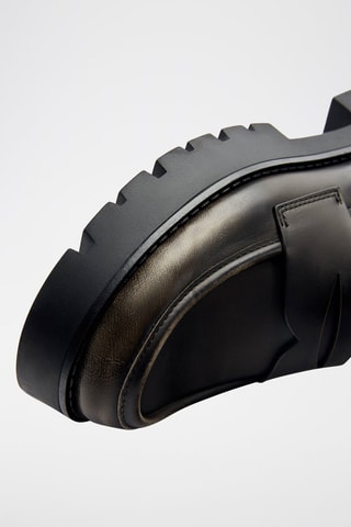 Mocassins com plataforma - Antracite