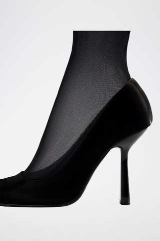 Sapatos de salto envernizados - Preto
