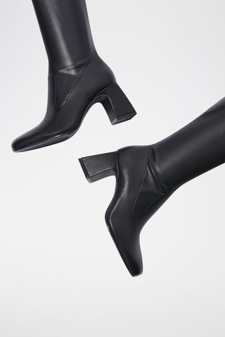 Botas acima do joelho Preto