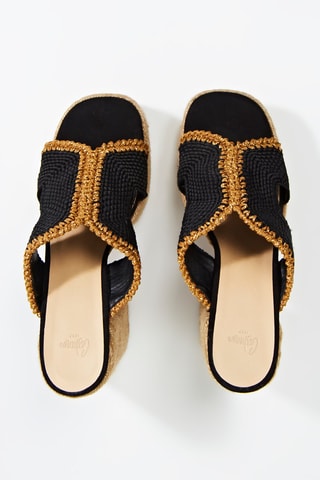 Mules de salto em couro de carneiro Fernyp - Preto