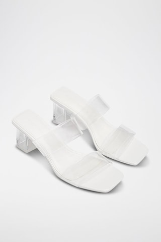 Mules de salto - Branco