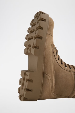 Botins de nobuck - Caqui