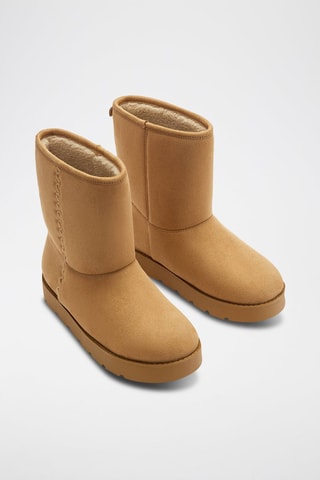 Botins forrados - Bege
