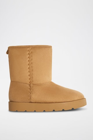Botins forrados - Bege