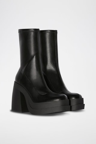 Botins com plataforma - Preto