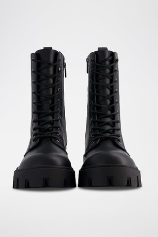 Botins com plataforma - Preto