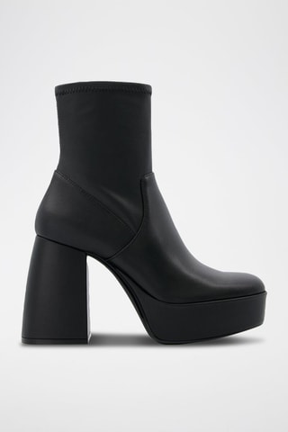 Botins com plataforma - Preto