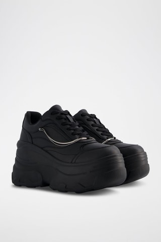 Sapatilhas com plataforma - Preto