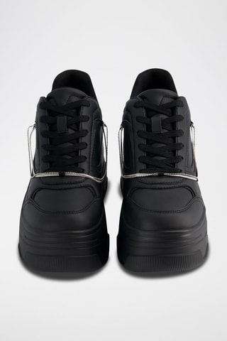 Sapatilhas com plataforma - Preto