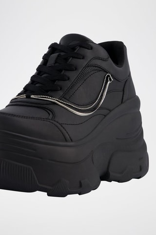 Sapatilhas com plataforma - Preto