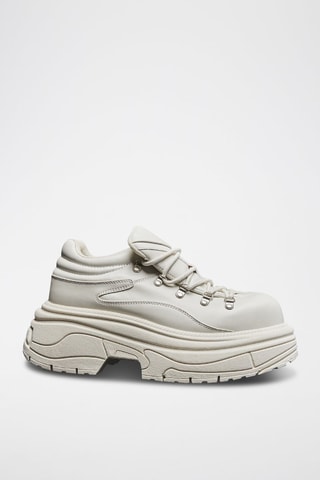Sapatilhas com plataforma - Branco