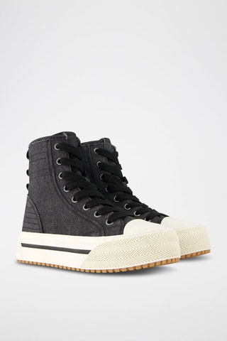 Sapatilhas com plataforma - Preto