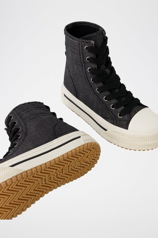 Sapatilhas com plataforma - Preto