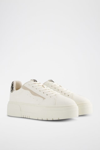 Sneakers com plataforma - Branco