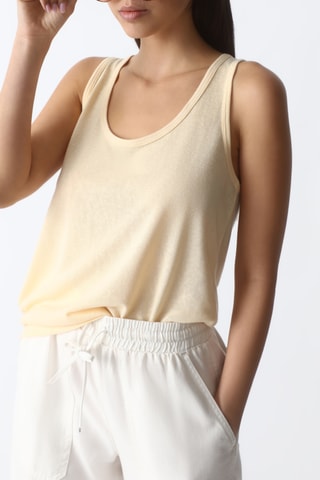 Camisola de alças Linum Marfim