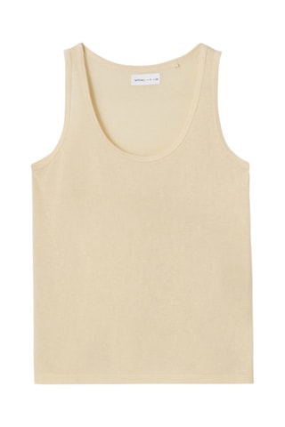 Camisola de alças Linum Marfim