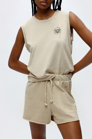 Camisola de alças Bege