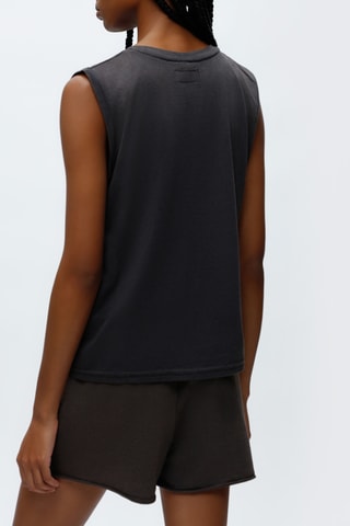 Camisola de alças Preto