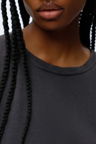 Camisola de alças Preto