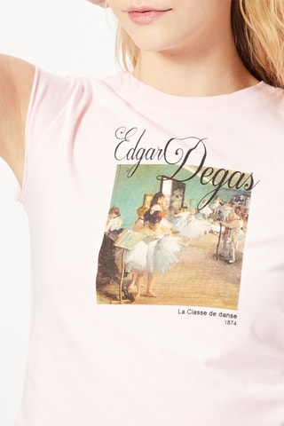 Camisola de alças La Classe de danse Edgar Degas 1874 Rosa-claro