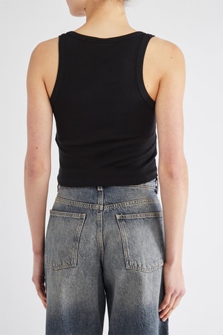 Camisola de alças - Preto