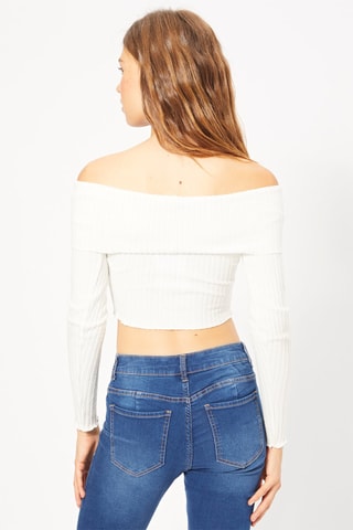 Camisola curta - Branco