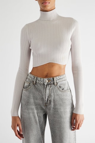 Camisola curta - Branco