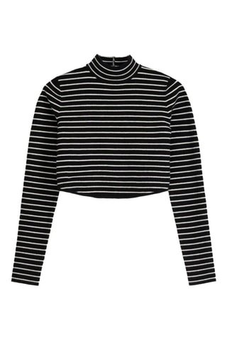 Camisola curta - Preto