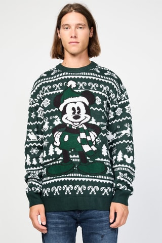 Camisola de Natal Mickey Mouse Disney - Verde