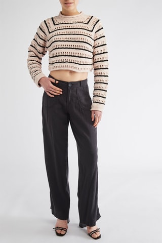 Pull - Beige et noir