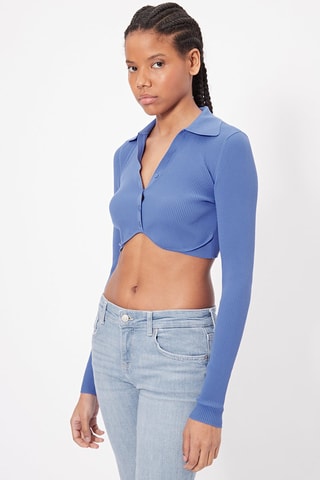 Top Azul-cobalto