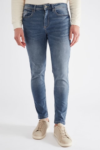 Calças skinny - Azul