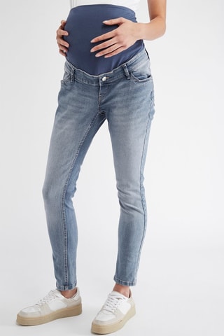 Calças de ganga de grávida skinny - Azul