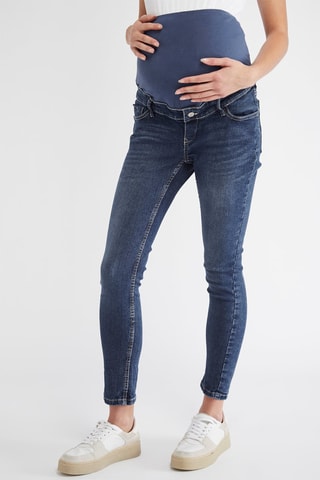 Calças de ganga de grávida skinny - Azul