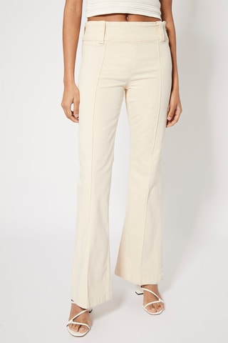Calças bootcut Cru
