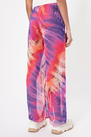 Calças casual tie and dye Violeta