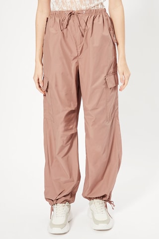 Calças jogger para-quedas Rosa