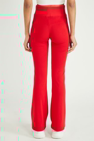 Calças flare - Vermelho
