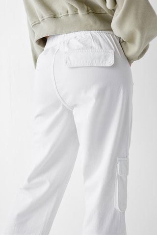 Calças jogger - Branco