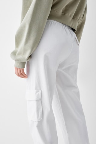 Calças jogger - Branco