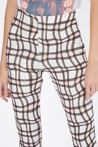 Calças bootcut de cintura alta Branco