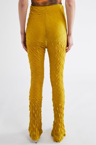 Calças wide legs - Amarelo