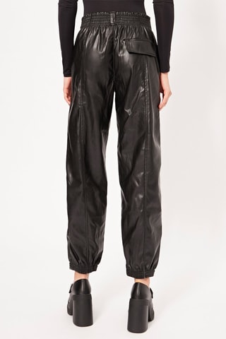 Calças jogger cintura alta - Preto