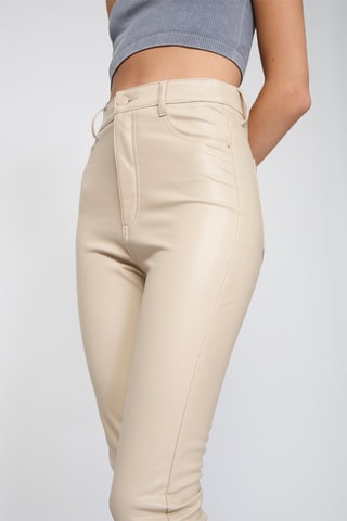Calças skinny - Bege