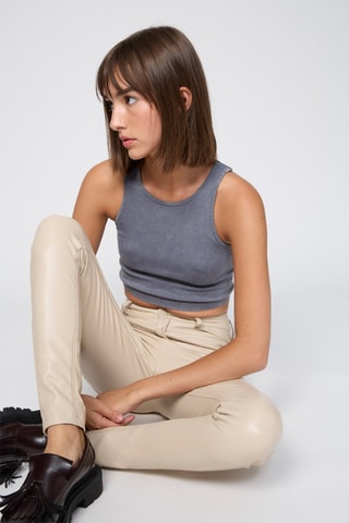 Calças skinny - Bege