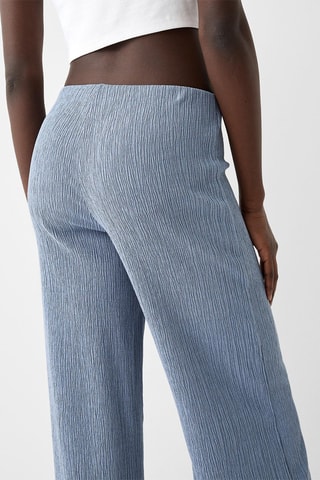 Calças wide legs - Azul