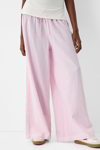 Calças wide legs - Rosa