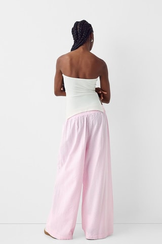 Calças wide legs - Rosa